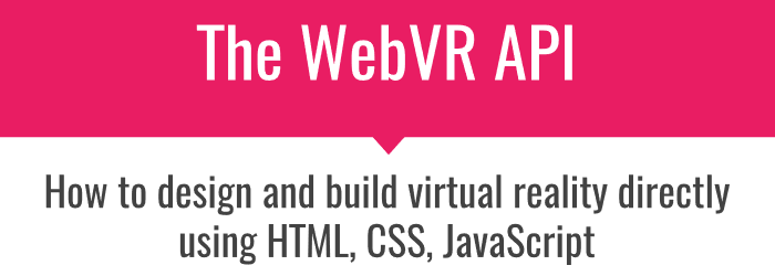 WebVR API presentation first slide